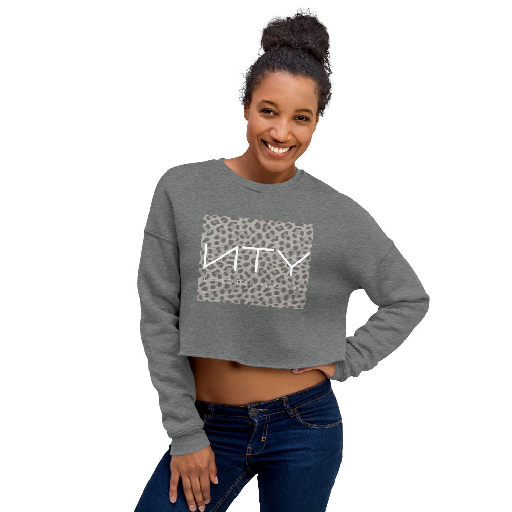 Leopard Lux NTY Crop Sweatshirt